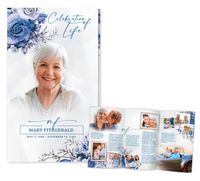 Rose Initials - Blue