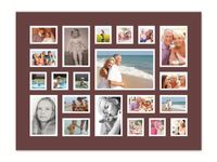 21 Photo Collage - Merlot Mat