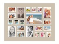 21 Photo Collage - Taupe Mat