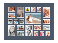 21 Photo Collage - Blue Mat