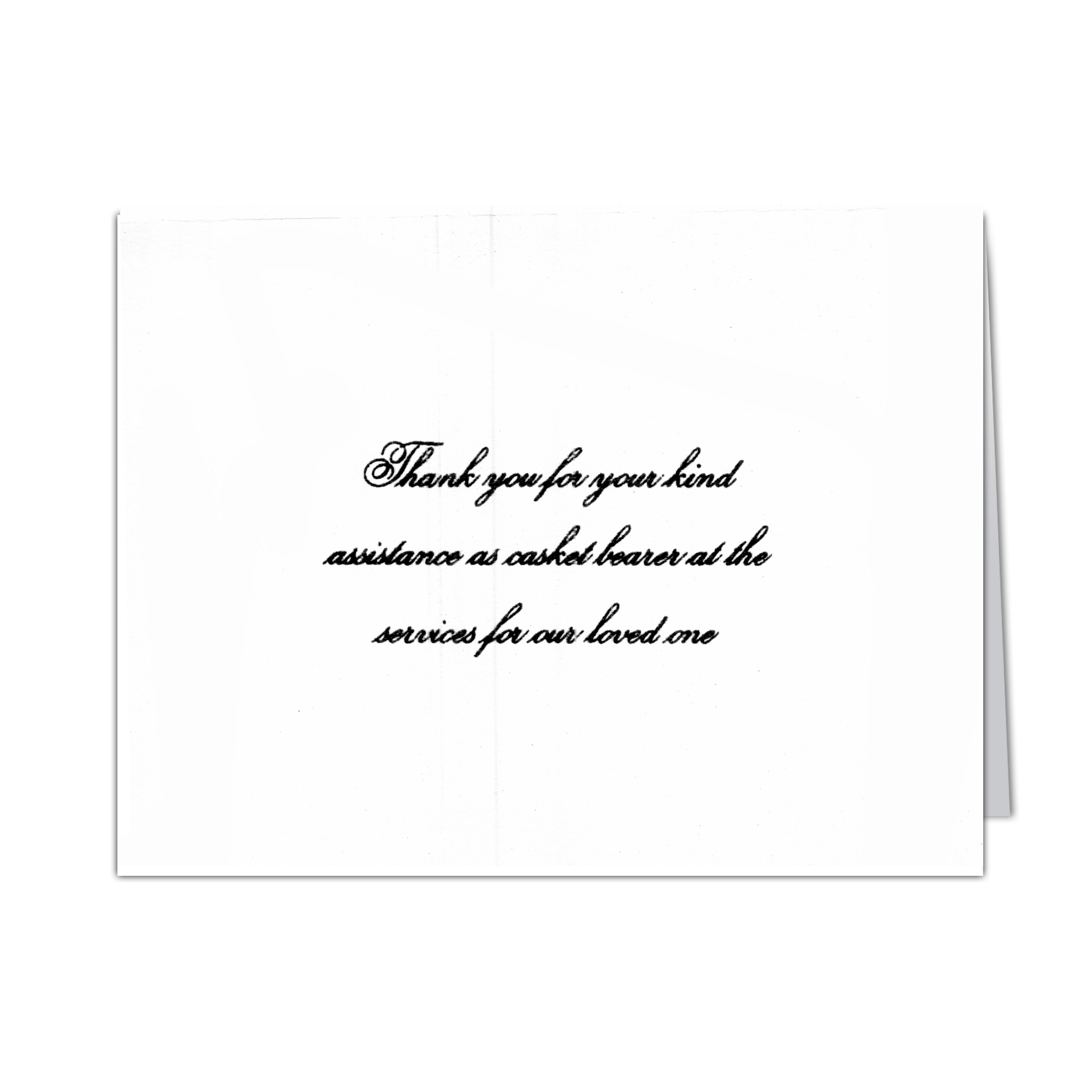 123 Acks - Pallbearer/Casket Bearer Cards