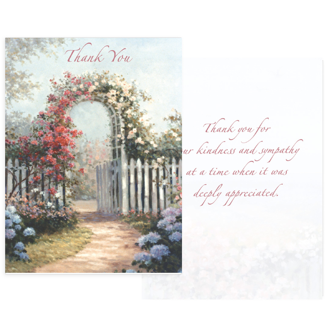 Rose Arbor Acknowledgment