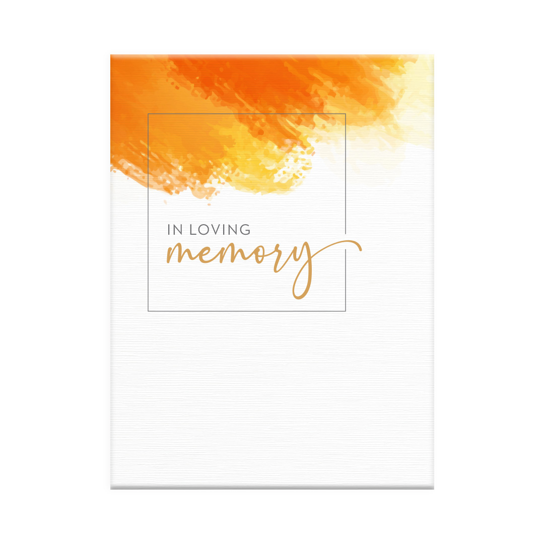 Brush Strokes - Orange Register Book