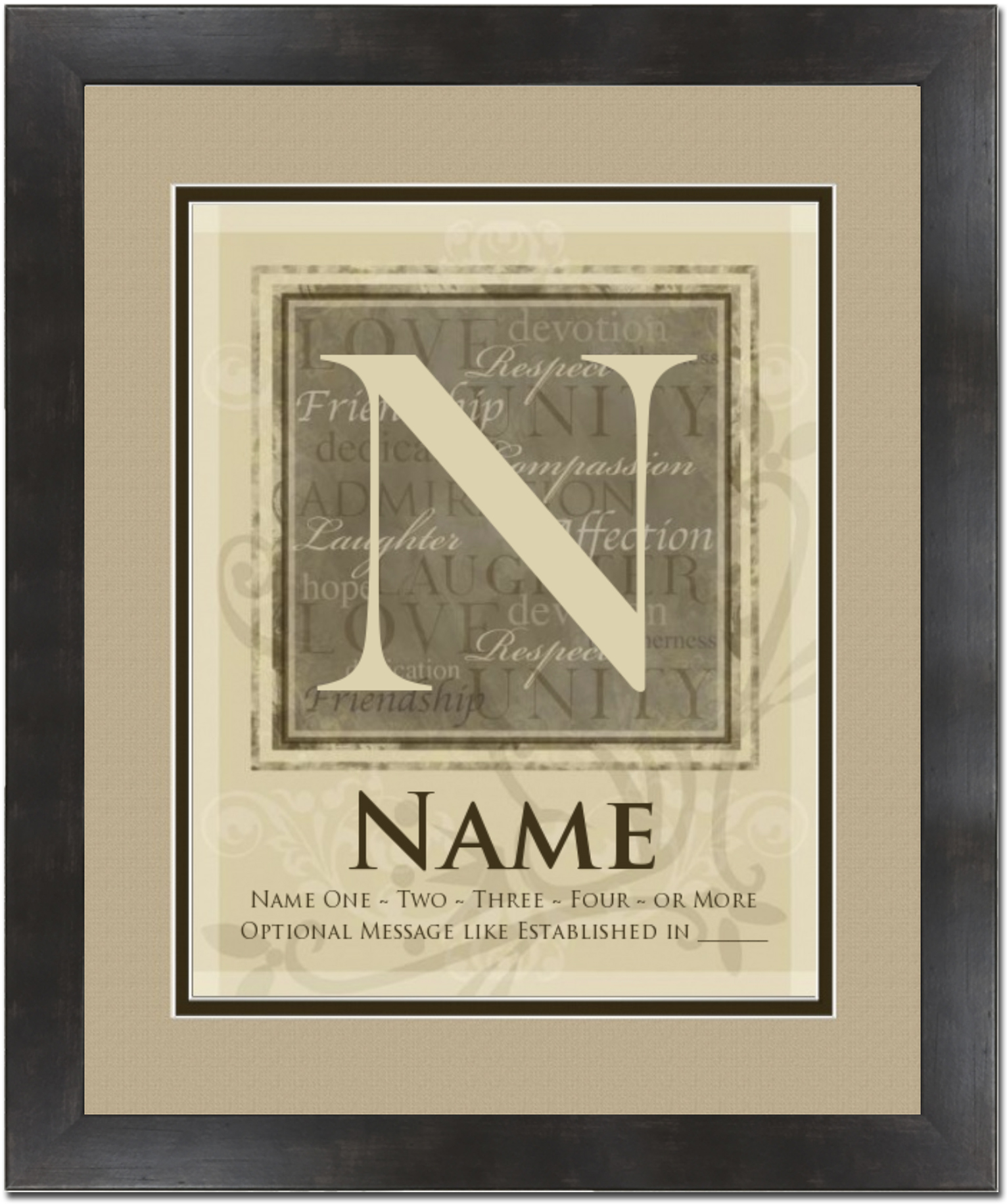 INITIAL/MONOGRAM Personalized Print