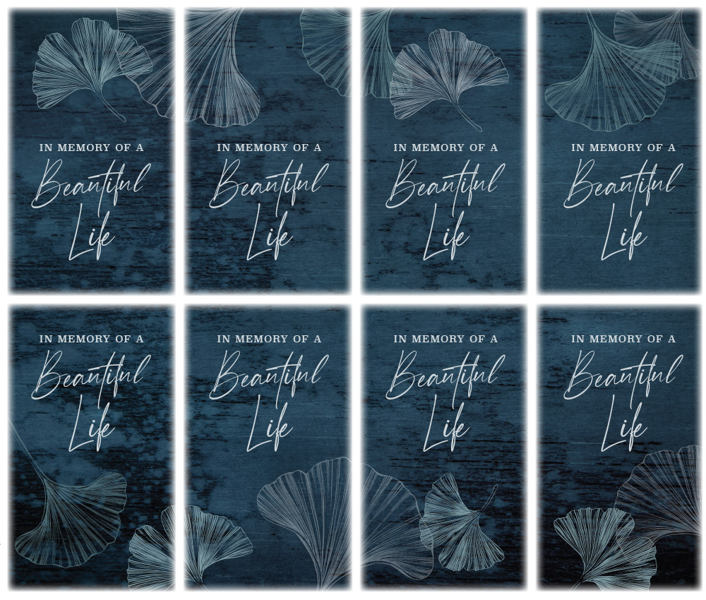 Ginkgo Leaves 8-up Prayer Card
