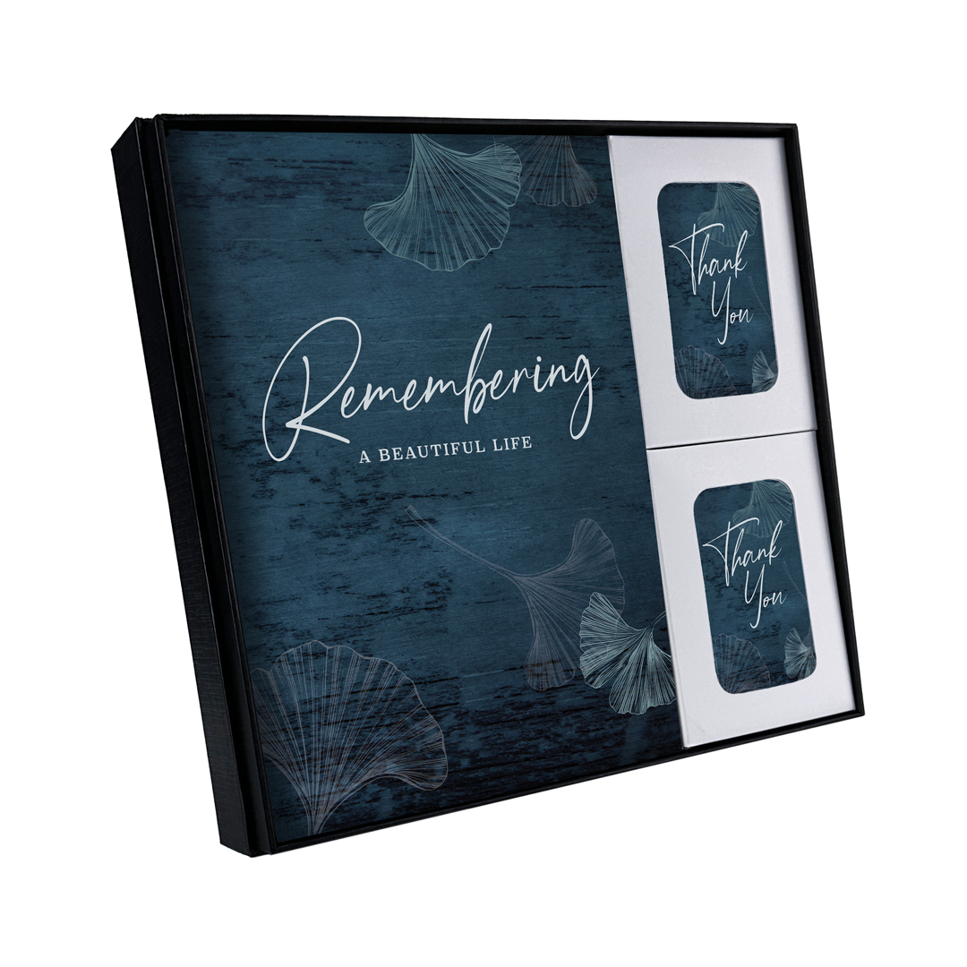 Ginkgo Leaves Register Book Box Set