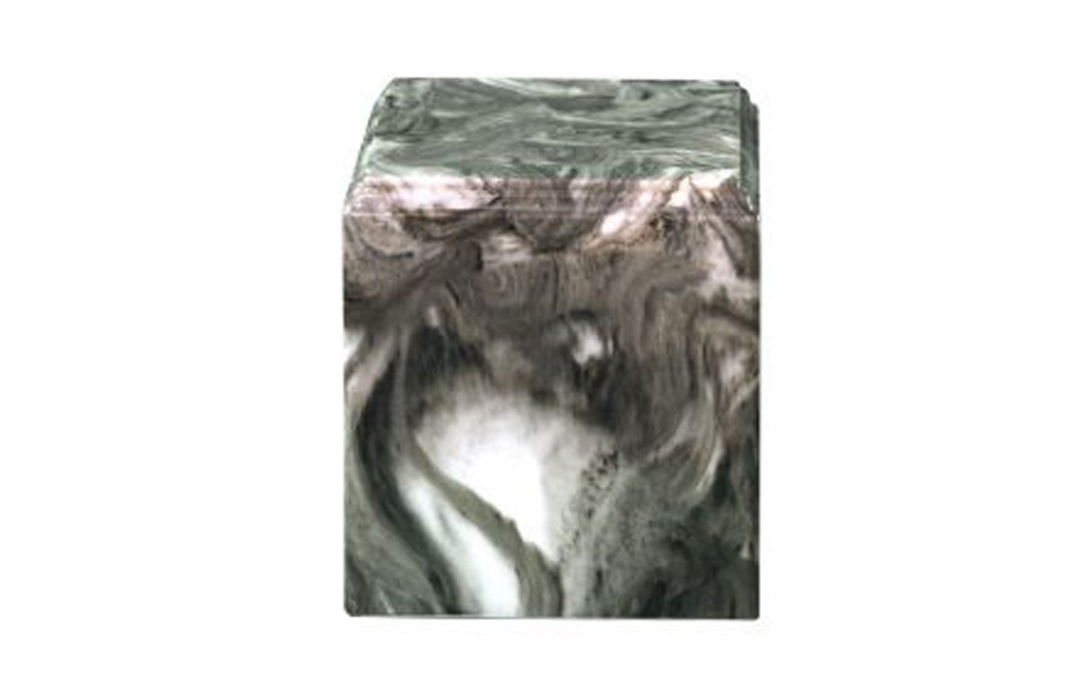 MacKenzie Large Cube Cultured Marble Urn