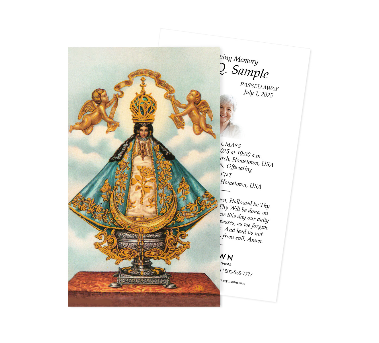 Saints Prayer Card