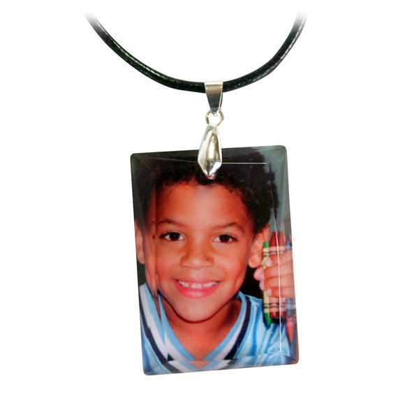 Sublimation Blank Crystal Rectangle Pendant Portrait