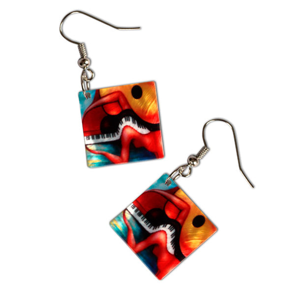 Sublimation Blank Diamond Shell Earring