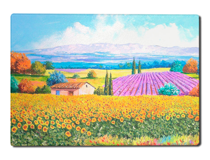 7.75" x 11" Glass Cutting Board - Imprinted