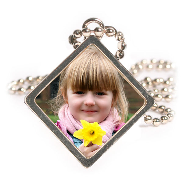 Diamond 1" Framed Crystal Pendant - Sublimation Blank Diamond 1" Framed Crystal Pendant - Sublimation Blank