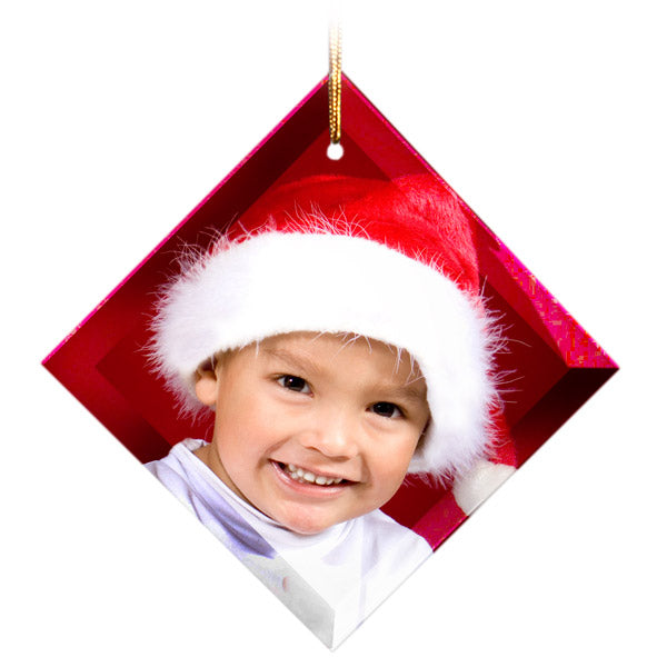 Sublimation Blank Diamond Glass Ornaments