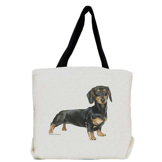 TB129 Dachshund Tote Bag