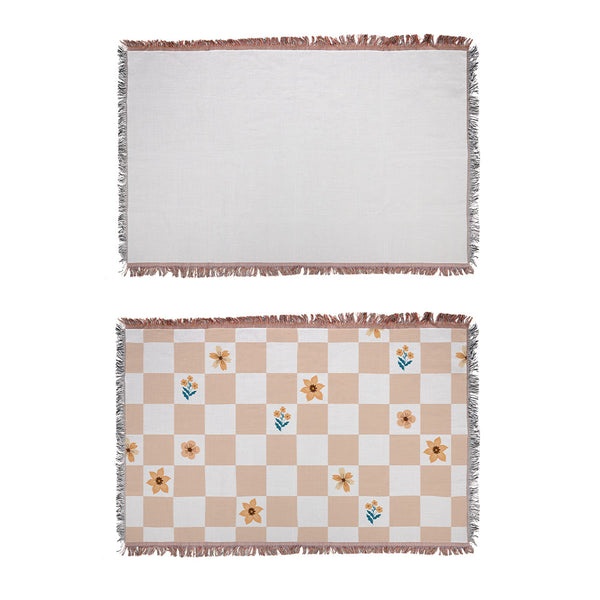 Sublimation Blank Fringed Woven Blanket - 40" x 60" 2