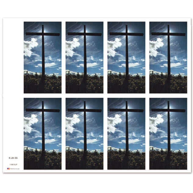 Peaceful Cross 8-up Prayer Cards