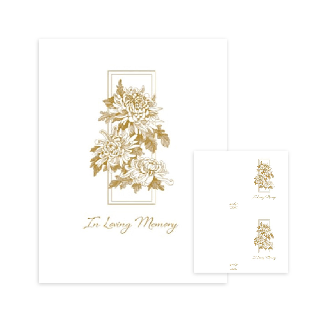 Garden Blooms Memorial Folders