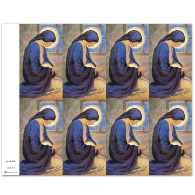 Praying Madonna 8-up Prayer Cards