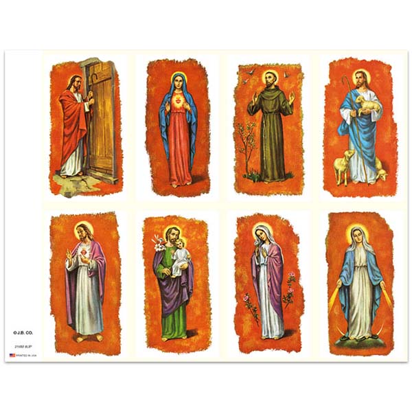 216M Assorted Subjects 8-up Prayer Cards