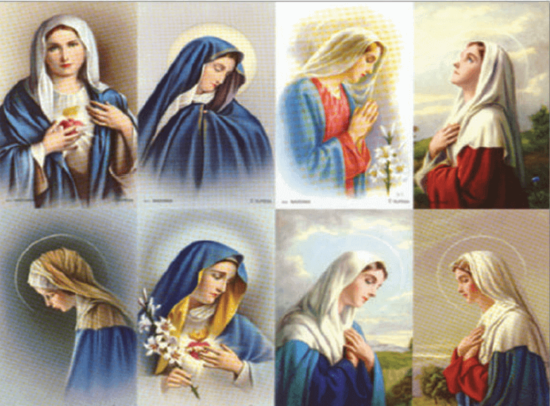 Madonna 8-up Prayer Cards