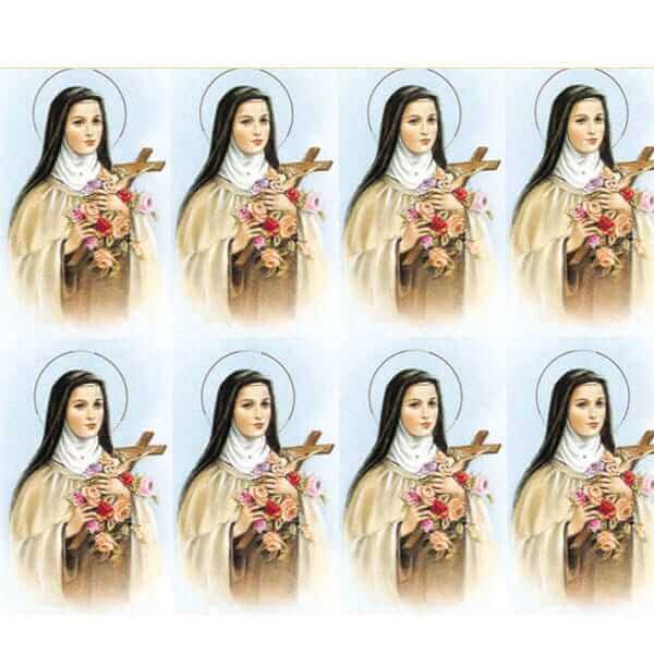 St. Theresa 8-up Prayer Cards