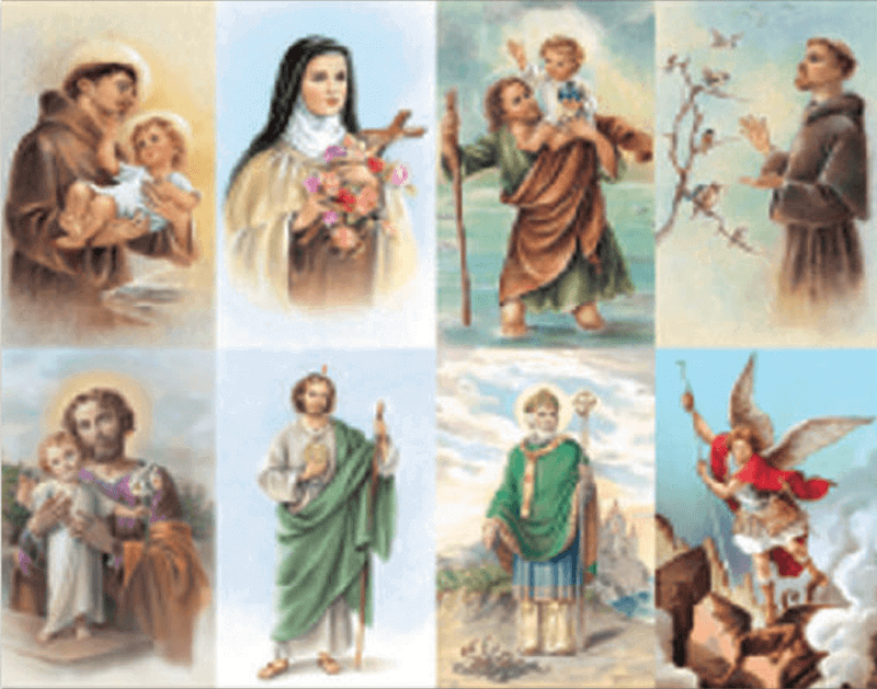 All Saints 8-up Prayer Cards