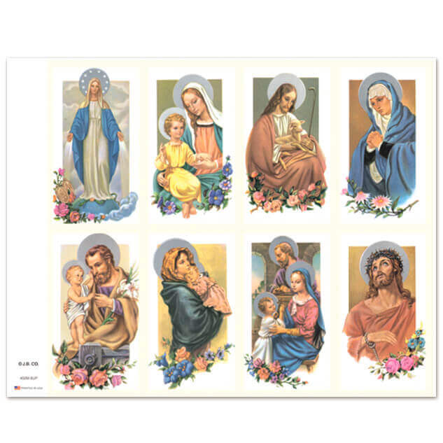 402M Assorted Subjects 8-up Prayer Cards