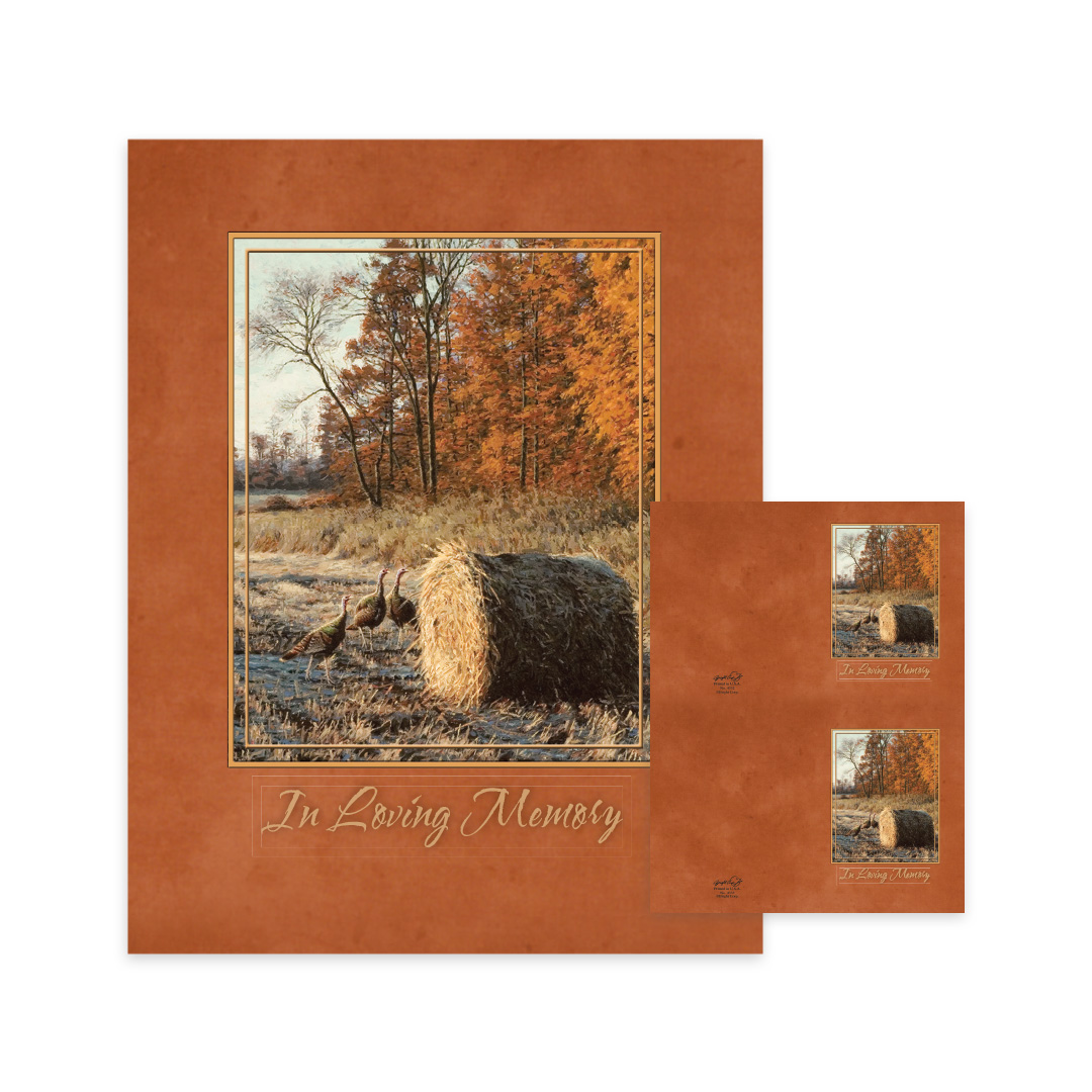 Autumn Sunrise Memorial Folders