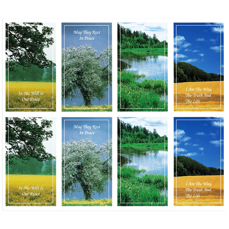 Nature Scenes with Bible Verses 8-up Prayer Cards