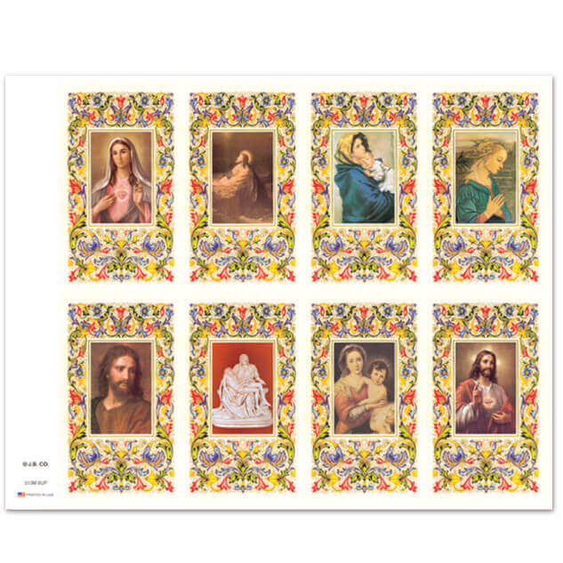 Florentine 8-up Prayer Cards