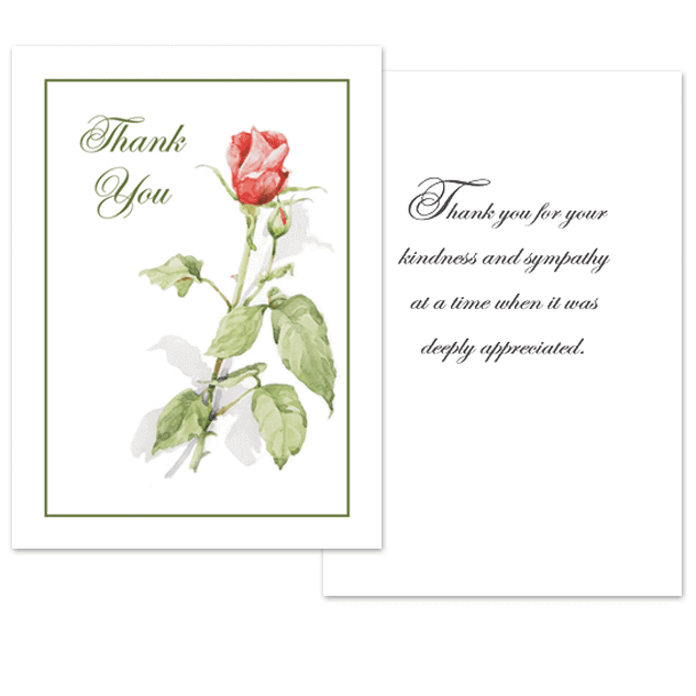 Classic Rose Acknowledgment