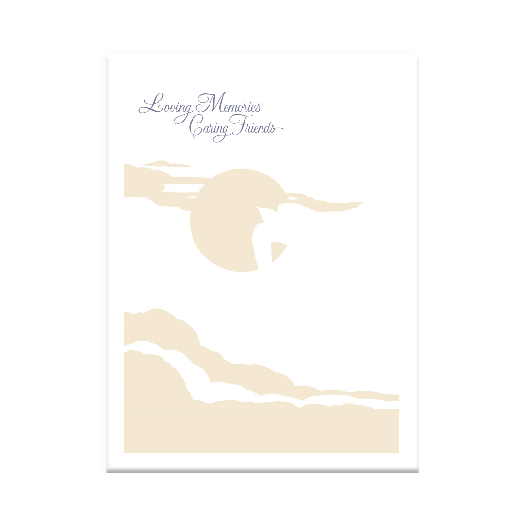 Loving Memories Caring Friends - Embossed Cover Register Book