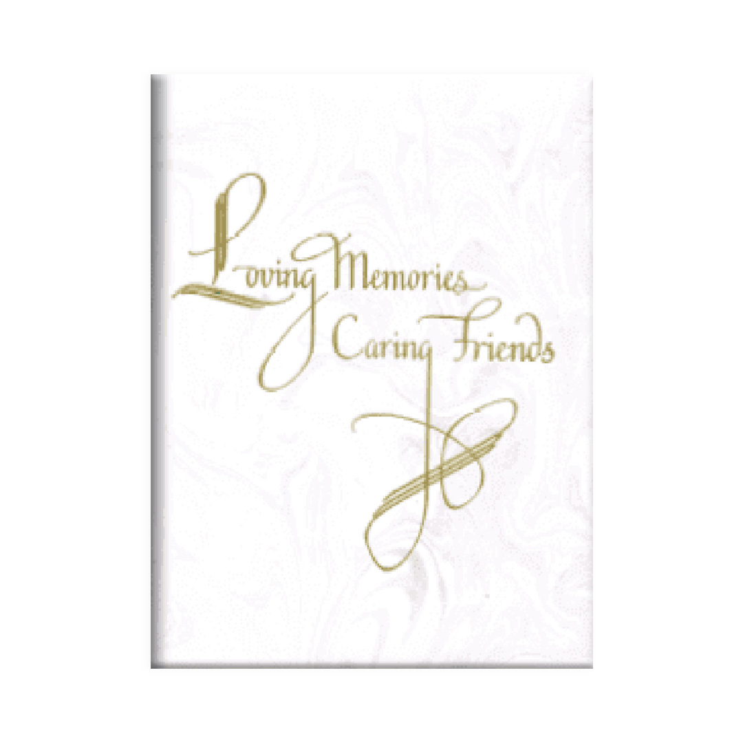 Loving Memories Caring Friends - Mauve Swirl Register Book