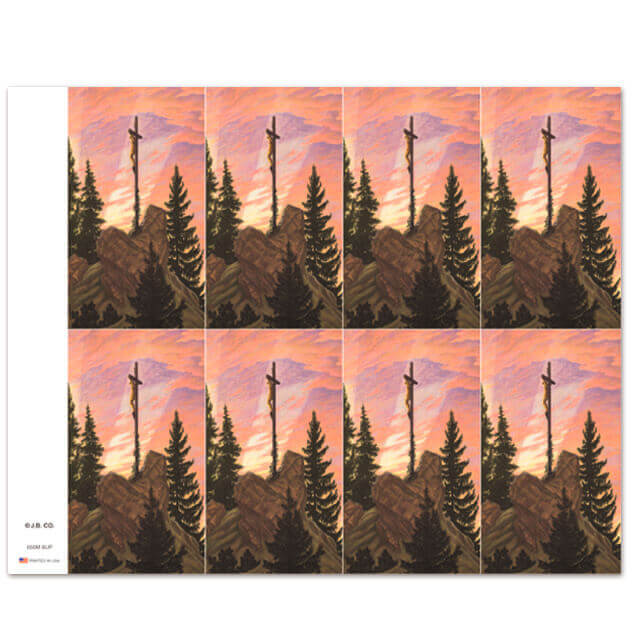 Jesus on the Cross 8-up Prayer Cards