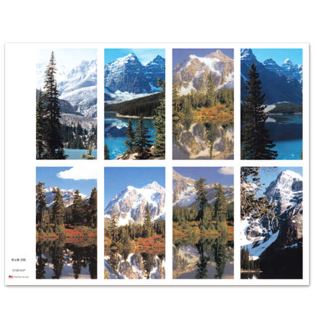 Mountain Scenes 8-up Prayer Cards