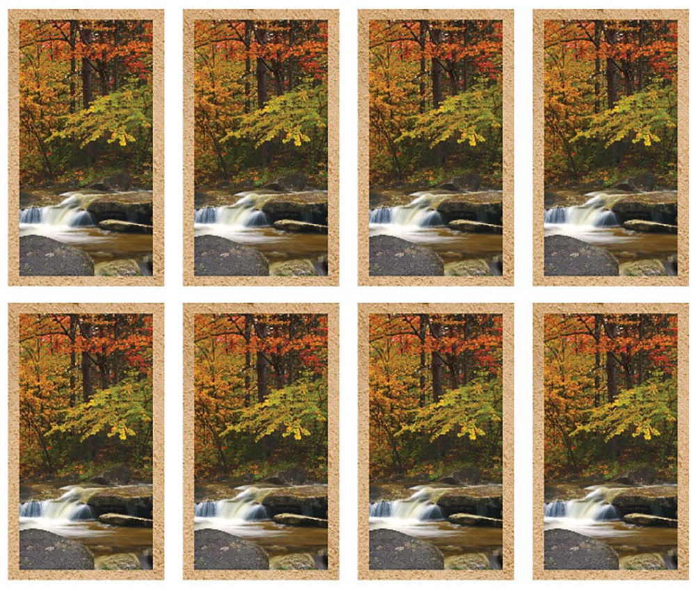 Autumn Stream 8UP Prayer Card