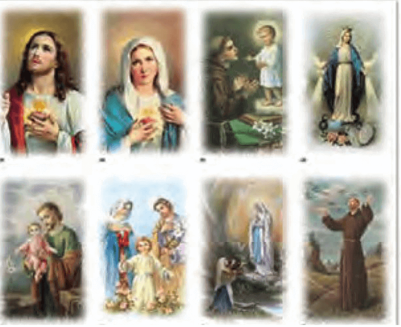 Alma 8-up Prayer Cards, Assorted Subjects