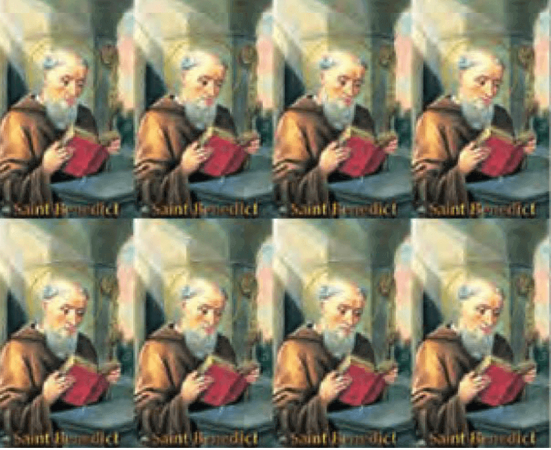 St. Benedict 8-up Prayer Cards