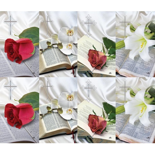 Bible Rose 8-up Prayer Cards