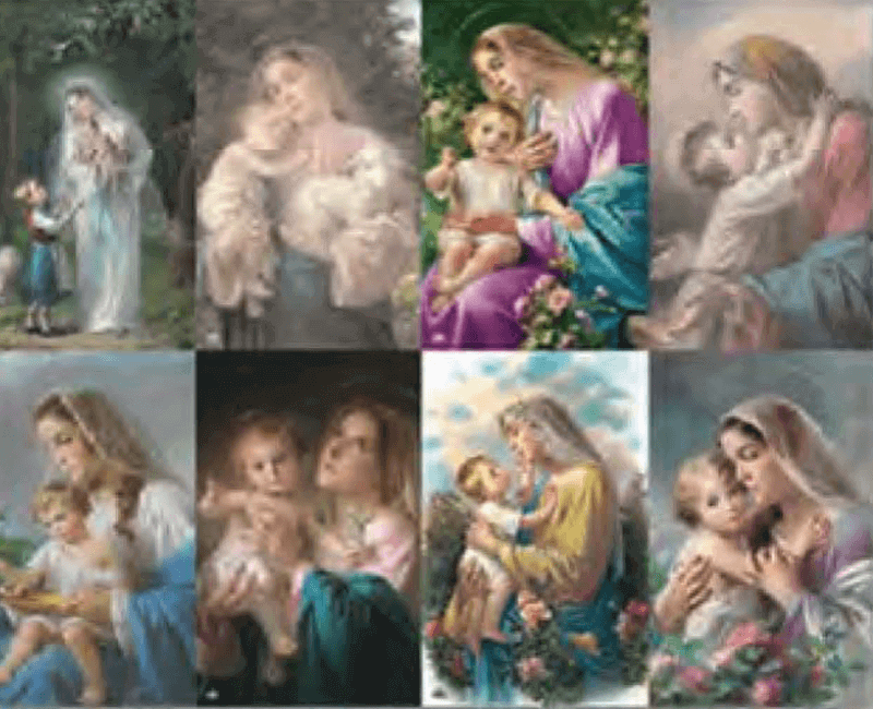 Dolce Madonna 8-up Prayer Cards