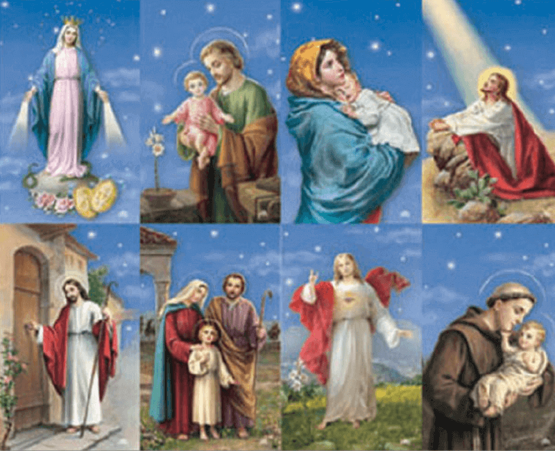 Glory, Assorted Subjects, 8-up Prayer Cards
