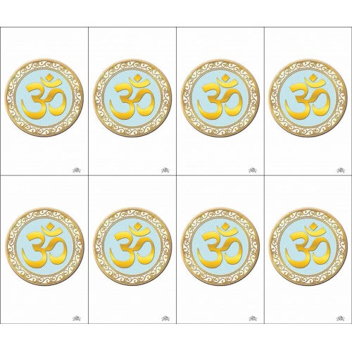 Hindu Symbol Series 8-up Prayer Cards