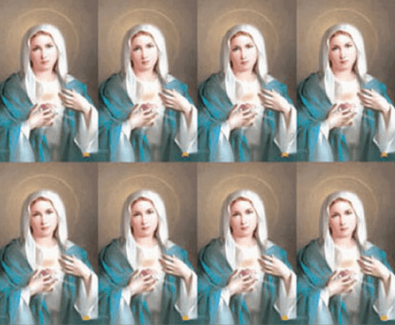 Immaculate Heart of Mary Series 4 8-up Prayer Cards