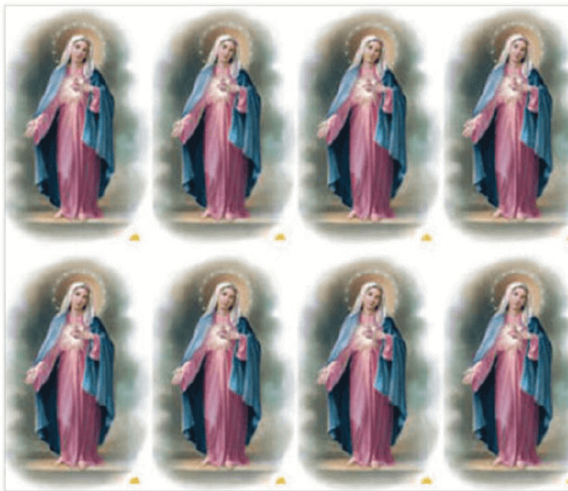Immaculate Heart of Mary Series 5 8-up Prayer Cards