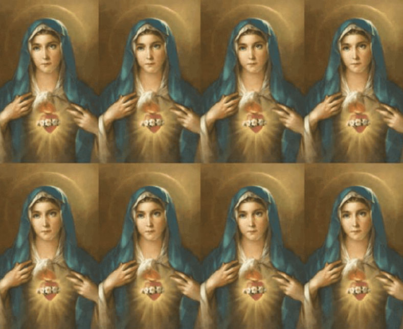 Immaculate Heart of Mary Series 6 8-up Prayer Cards