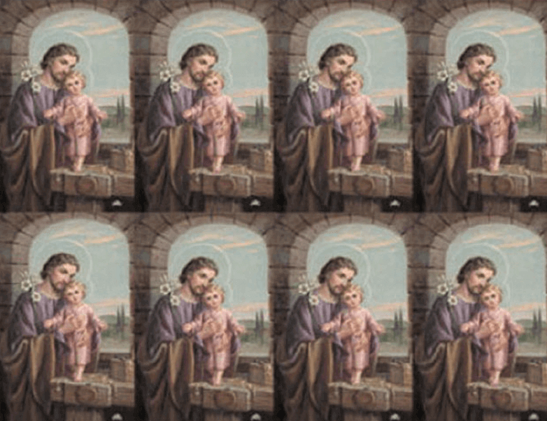 Saint Joseph 8up Prayer Card - Series 1