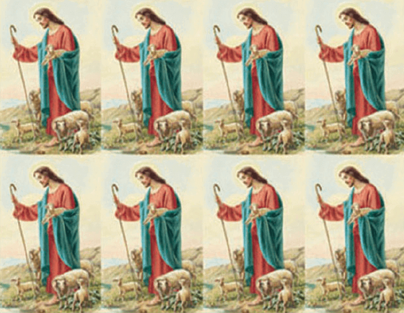 The Good Shepherd 8-up Prayer Cards