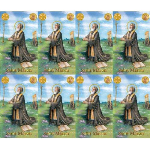 Saint Maron 8-up Prayer Cards