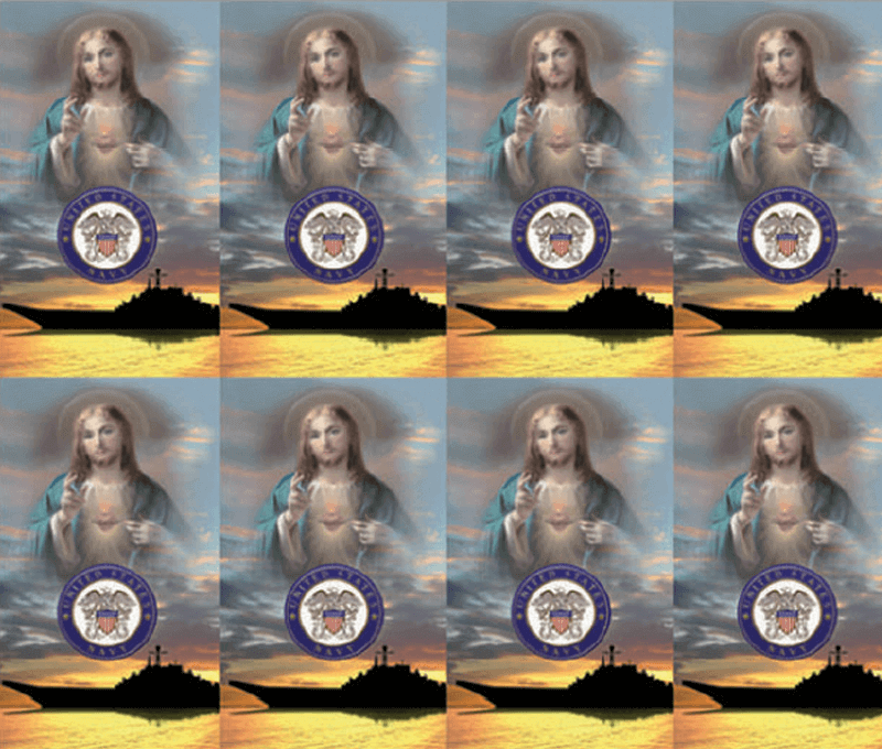 Navy Series Emblem 8-up Prayer Cards