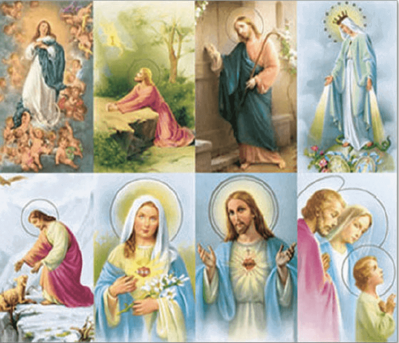 Raffaello 8-up Prayer Cards
